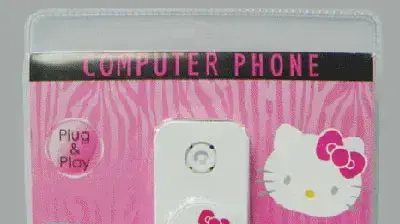 טלפון סקייפ hello kitty