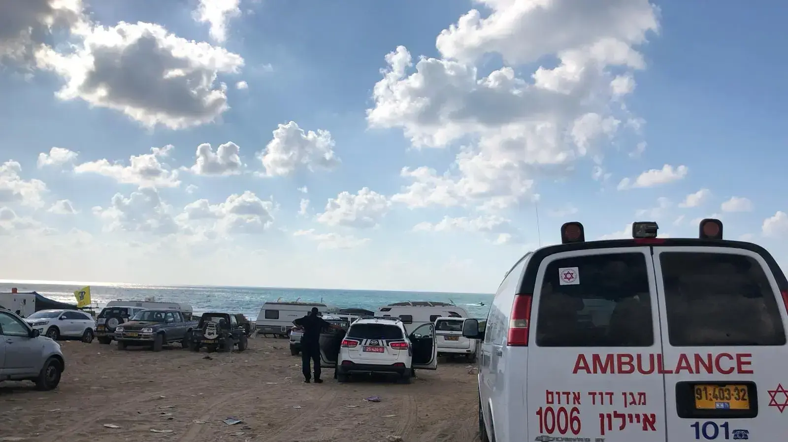 מד"א טביעה בחוף פלמחים מד"א טביעה בחוף פלמחים