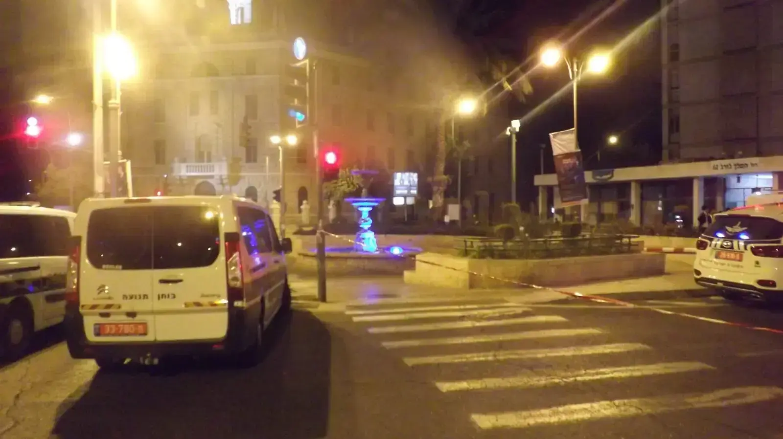 זירת תאונת הדרכים סמוך לכיכר פריז בירושלים בה נהרג גבר כבן 30 24 בספטמבר 2018 זירת תאונת הדרכים סמוך לכיכר פריז בירושלים בה נהרג גבר כבן 30 24 בספטמבר 2018