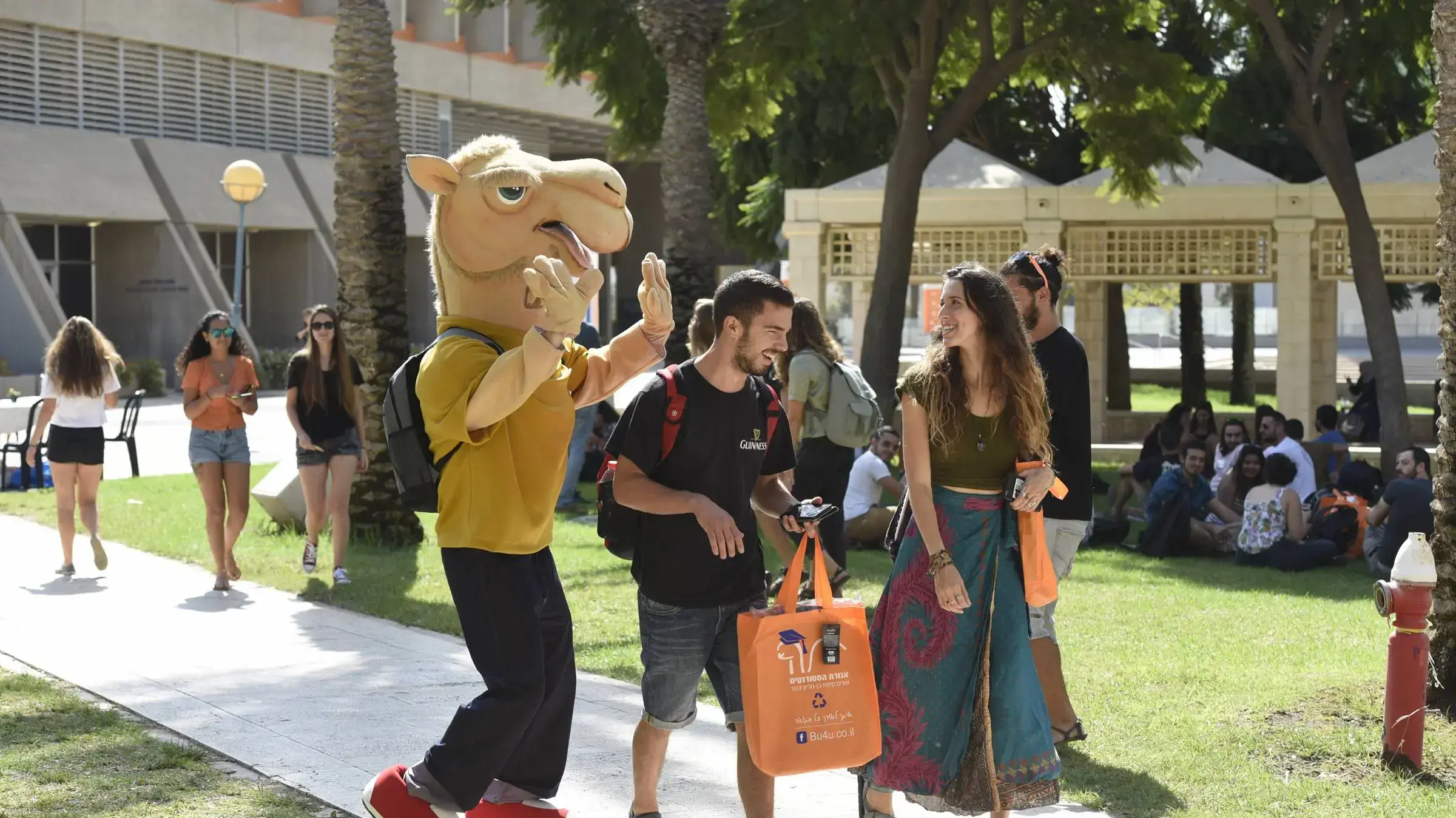 היום הראשון ללימודים באוניברסיטת בן גוריון, באר שבע, אוקטובר 2018