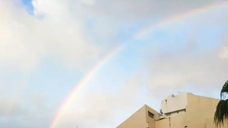קשת בענן מעל אשדוד קשת בענן מעל אשדוד
