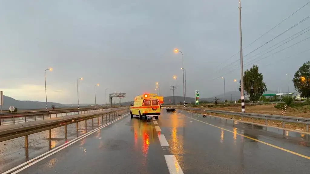 רוכב אופנוע נהרג בהחלקה בכביש 71, 23 נובמבר 2018 רוכב אופנוע נהרג בהחלקה בכביש 71, 23 נובמבר 2018