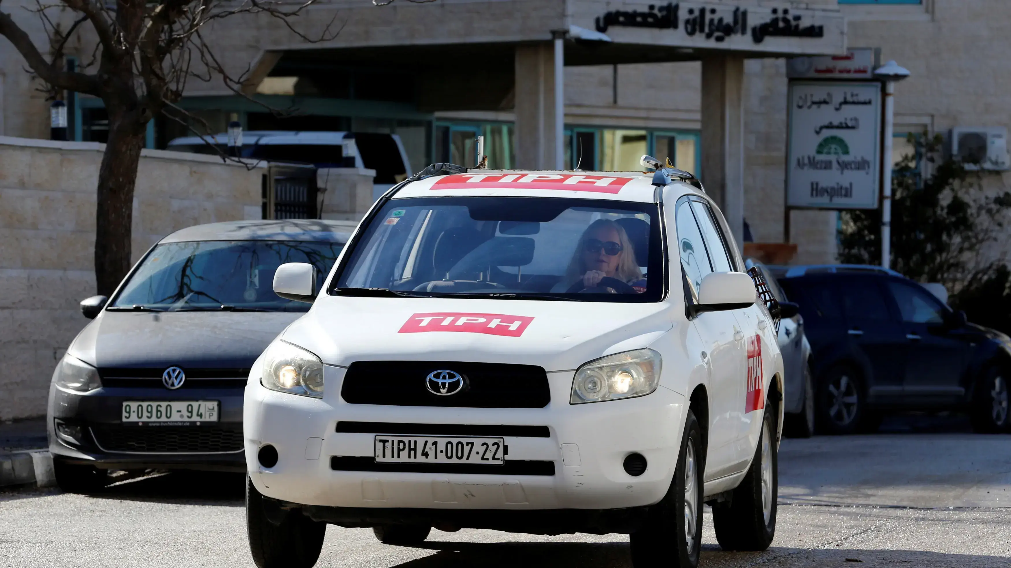 מכונית של המשקיפים הבינלאומיים בחברון 29 בינואר 2019 מכונית של המשקיפים הבינלאומיים בחברון 29 בינואר 2019