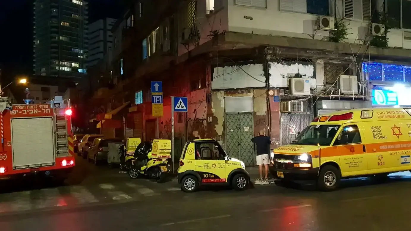 זירת הרצח בתל אביב 16 ביוני 2019 זירת הרצח בתל אביב 16 ביוני 2019