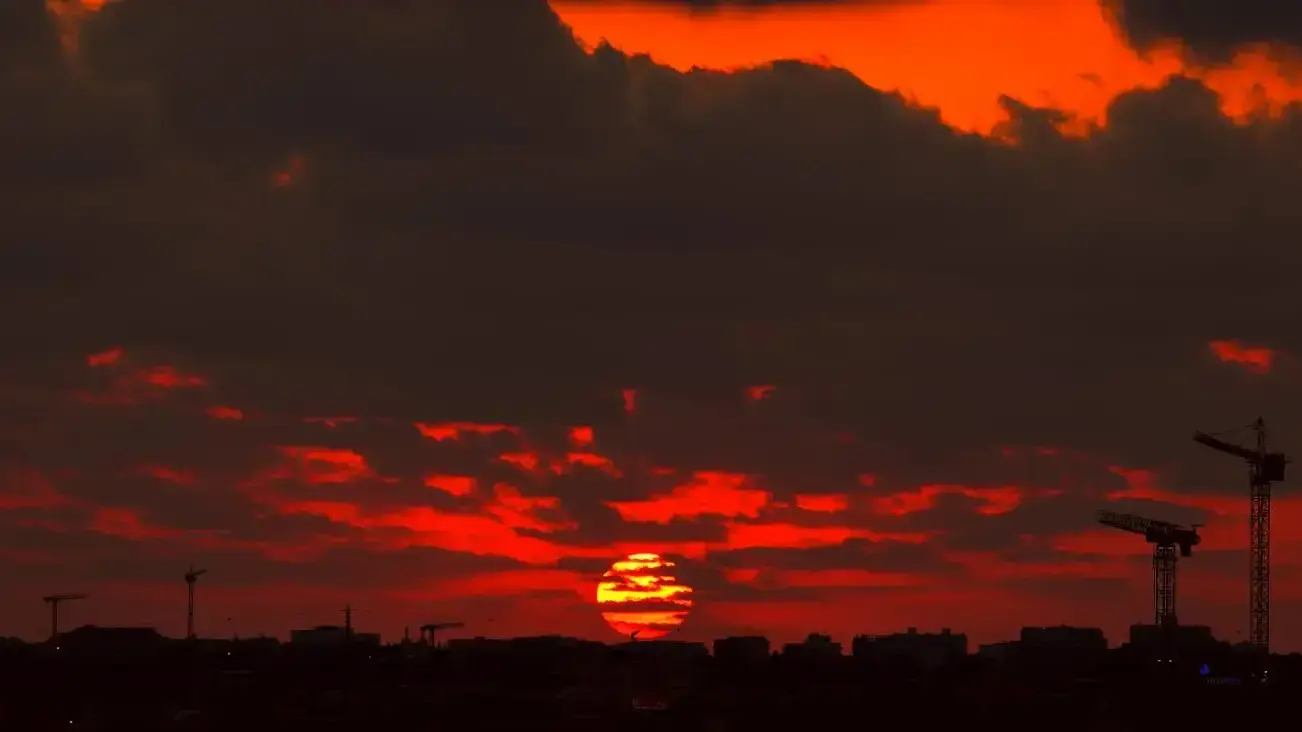 שקיעה בגוש דן, 10 באוגוסט 2019 שקיעה בגוש דן, 10 באוגוסט 2019