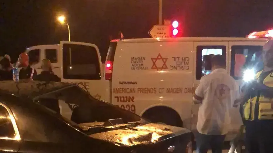 זירת תאונת דרכים בצפון צומת כאבול כביש 70 ב-17 באוגוסט 2019