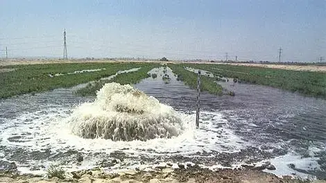 מתקן כניסת קולחין באתר החדרה יבנה (מתוך חוברת של מקורות) מתקן כניסת קולחין באתר החדרה יבנה (מתוך חוברת של מקורות)