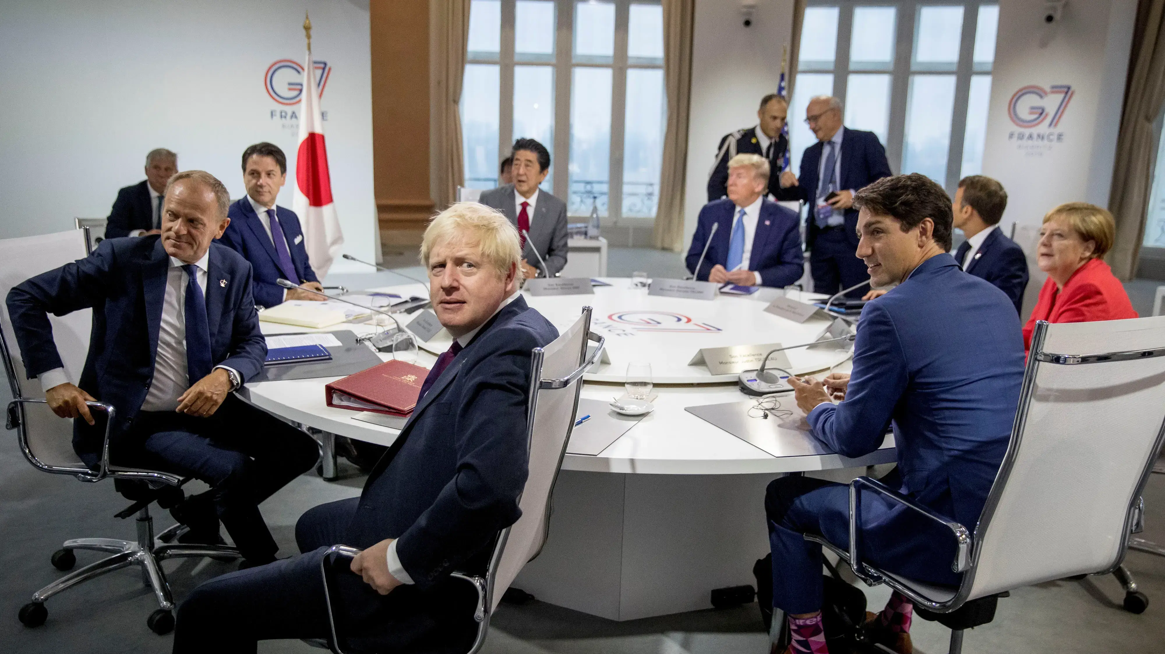 פסגת G-7 בביאריץ, צרפת 25 באוגוסט 2019 