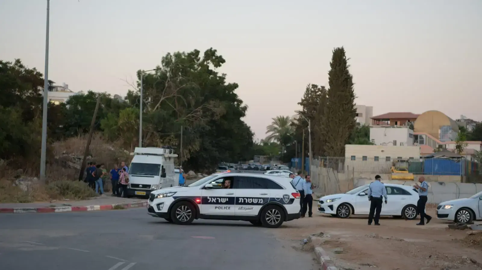זירת אירוע הירי ברחוב מוצקין, רמלה זירת אירוע הירי ברחוב מוצקין, רמלה