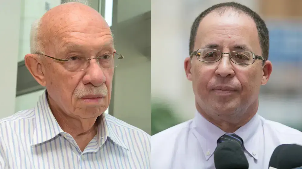 ד"ר יובל וייס לשעבר משנה מנהל בי"ח הדסה
אביגדור קפלן מנכ"ל משרד הרווחה ד"ר יובל וייס לשעבר משנה מנהל בי"ח הדסה
אביגדור קפלן מנכ"ל משרד הרווחה