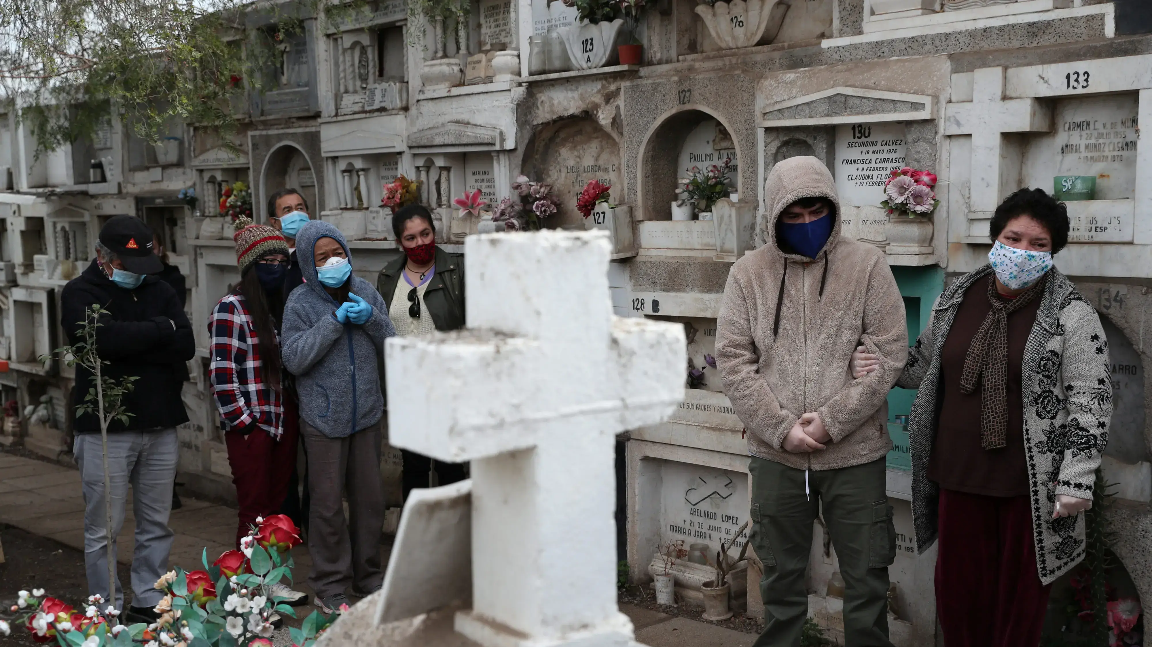 הלוויה של מת מנגיף הקורונה בסנטיאגו, צ'ילה 19 ביוני 2020 הלוויה של מת מנגיף הקורונה בסנטיאגו, צ'ילה 19 ביוני 2020