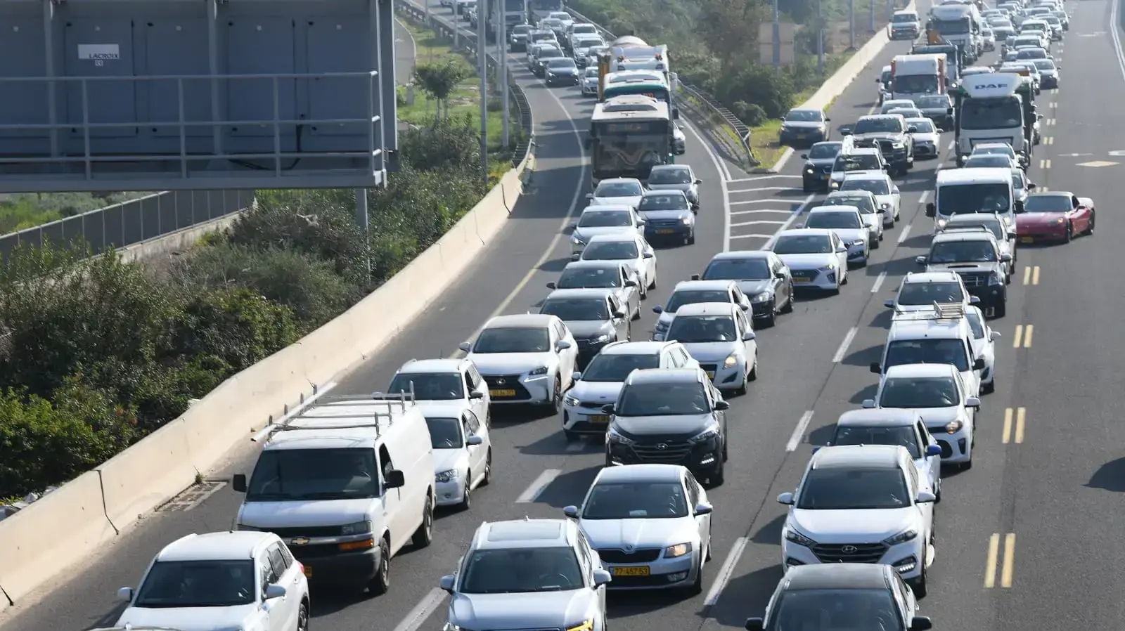 מחסום נתיבי איילון יציאה מראשון לציון צפונה, 10 בינואר 2021 מחסום נתיבי איילון יציאה מראשון לציון צפונה, 10 בינואר 2021