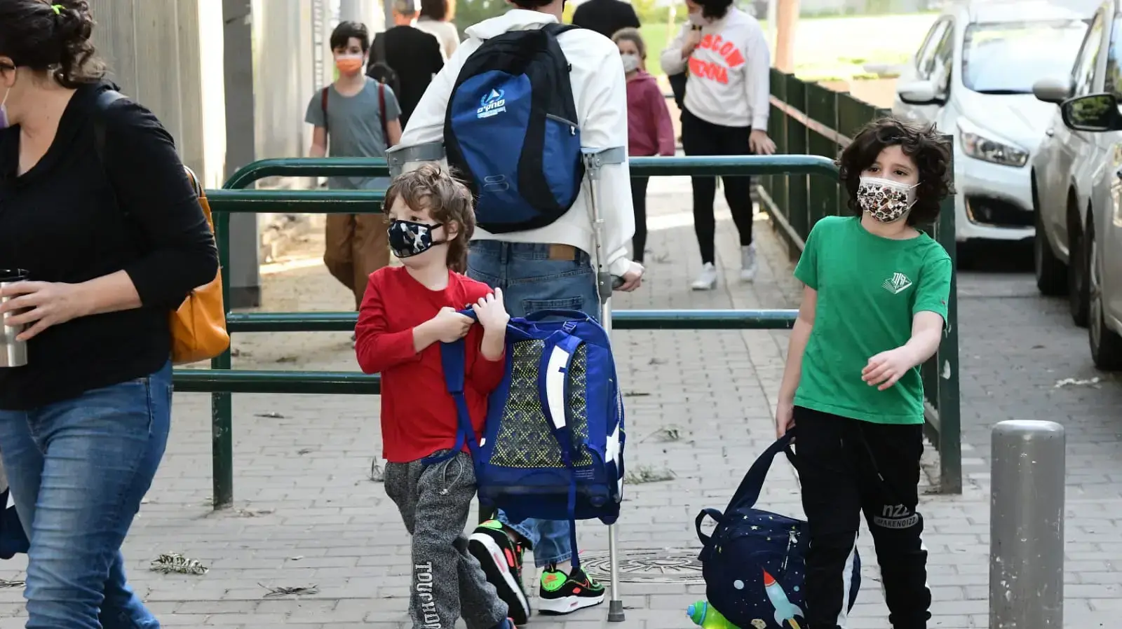חזרה ללימודים לאחר הסגר השלישי, בי"ס "היובל" בתל אביב, 11 בפברואר 2021 חזרה ללימודים לאחר הסגר השלישי, בי"ס "היובל" בתל אביב, 11 בפברואר 2021