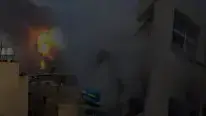 באנר מטחים על אשקלון