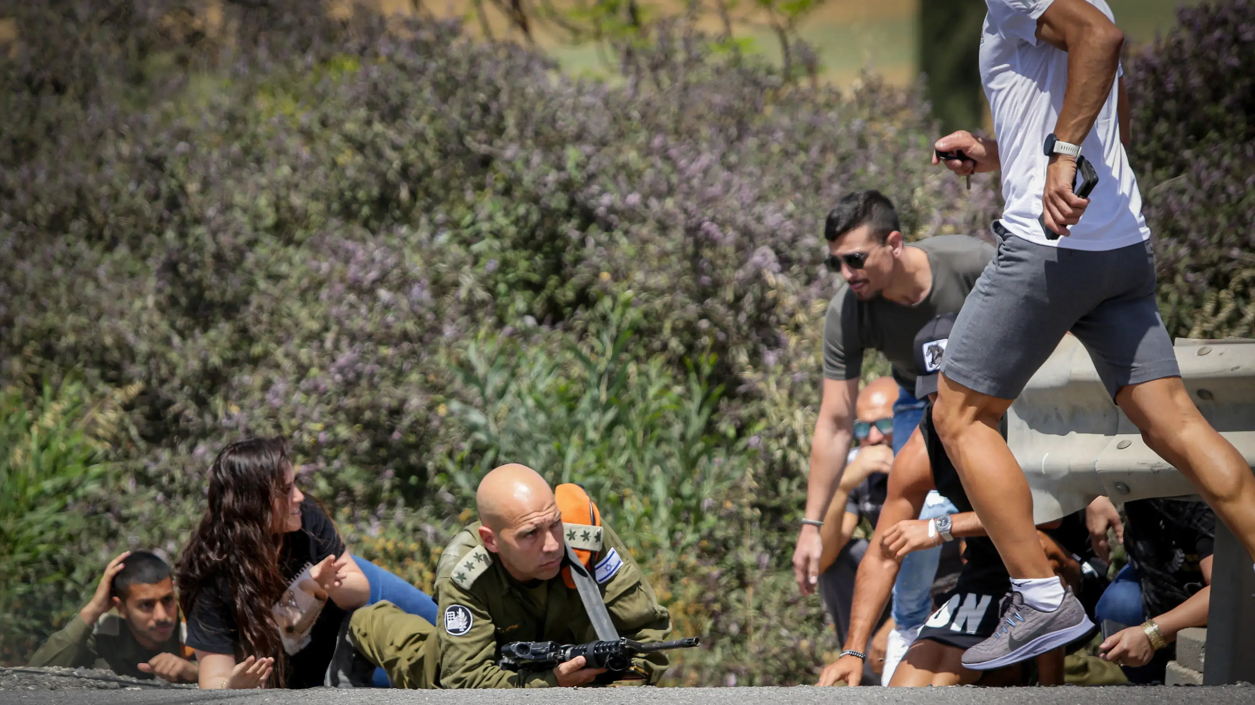 מפקד פיקוד העורף בזמן אזעקות באשקלון, 16 במאי 2021 מפקד פיקוד העורף בזמן אזעקות באשקלון, 16 במאי 2021