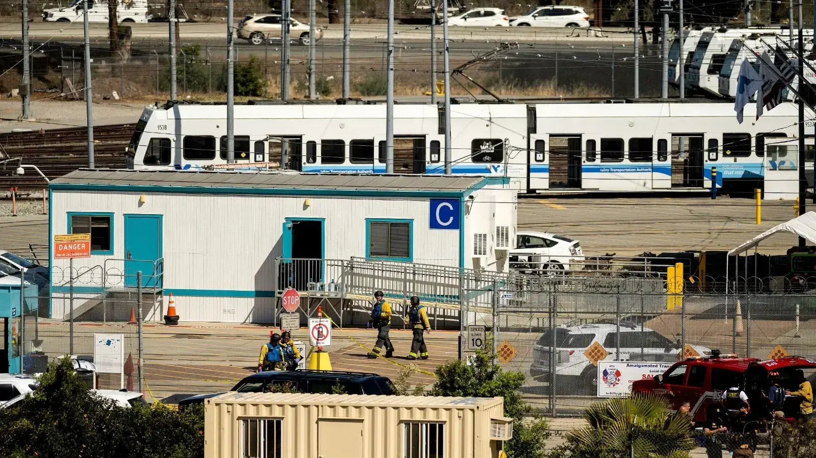 מתחם רכבות בסן חוזה, קליפורניה, 26 במאי 2021 מתחם רכבות בסן חוזה, קליפורניה, 26 במאי 2021