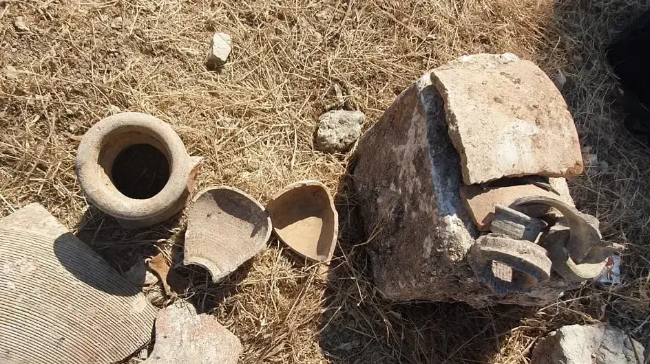 חלק מהעתיקות שנהרסו על ידי השודדים, 7.6.21 חלק מהעתיקות שנהרסו על ידי השודדים, 7.6.21