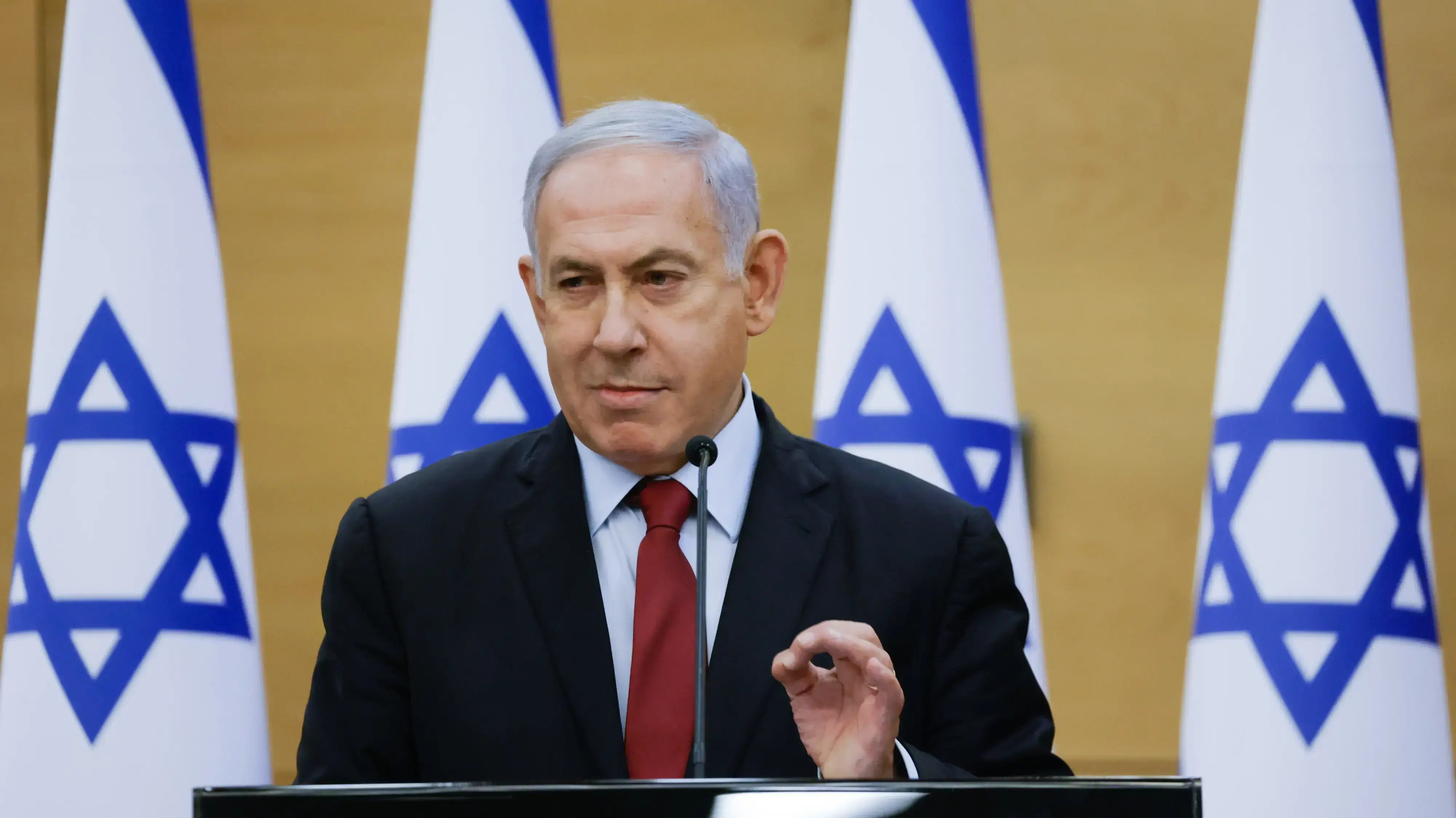 ראש הממשלה, בנימין נתניהו במהלך הצהרה לתקשורת בכנסת 21 ביוני 2021 ראש הממשלה, בנימין נתניהו במהלך הצהרה לתקשורת בכנסת 21 ביוני 2021