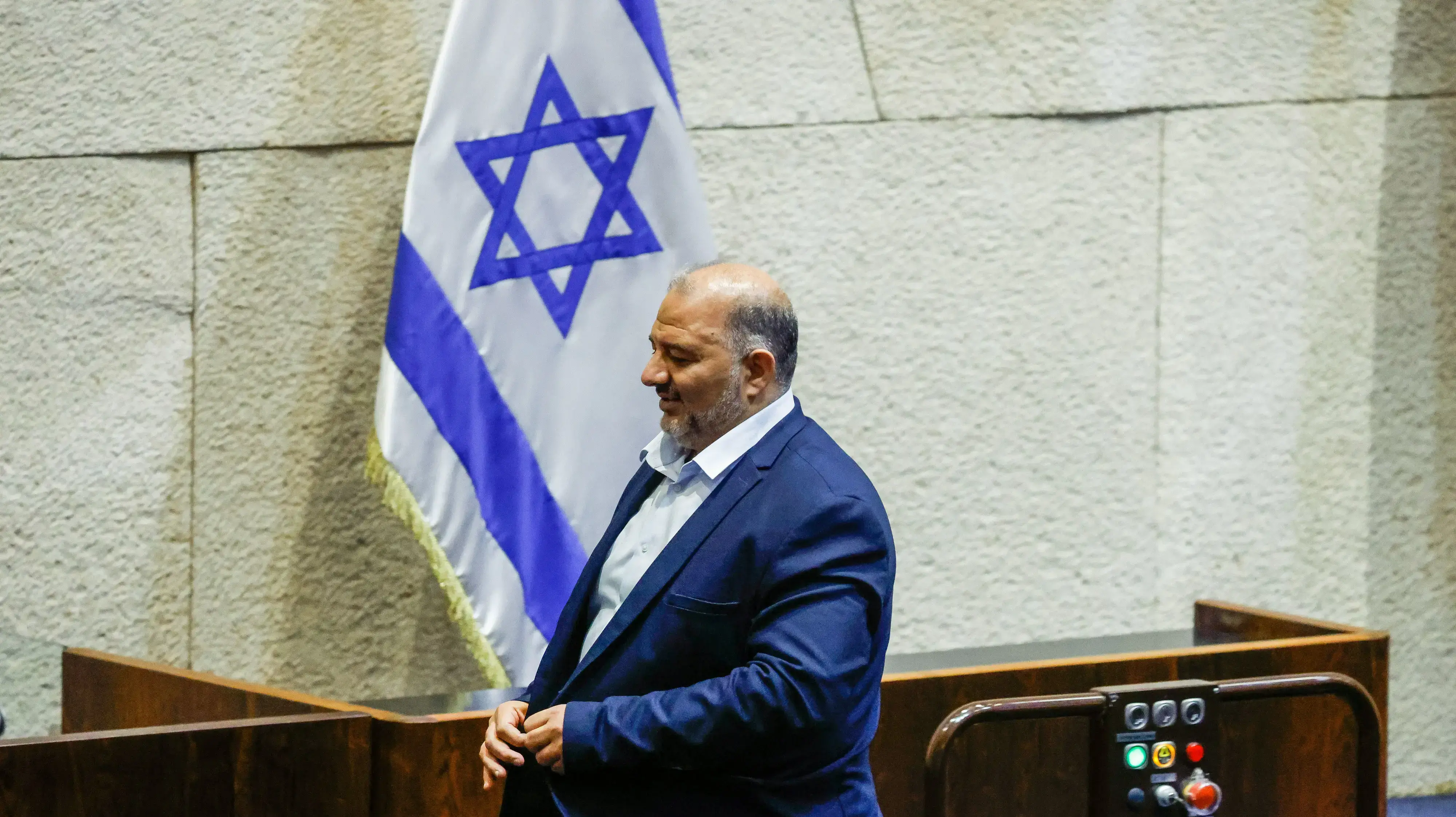 מנסור עבאס במליאת הכנסת 12 ביולי 2021 מנסור עבאס במליאת הכנסת 12 ביולי 2021