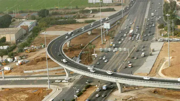 מחלף גלילות החדש, 2007, ממעוף הציפור מחלף גלילות החדש, 2007, ממעוף הציפור