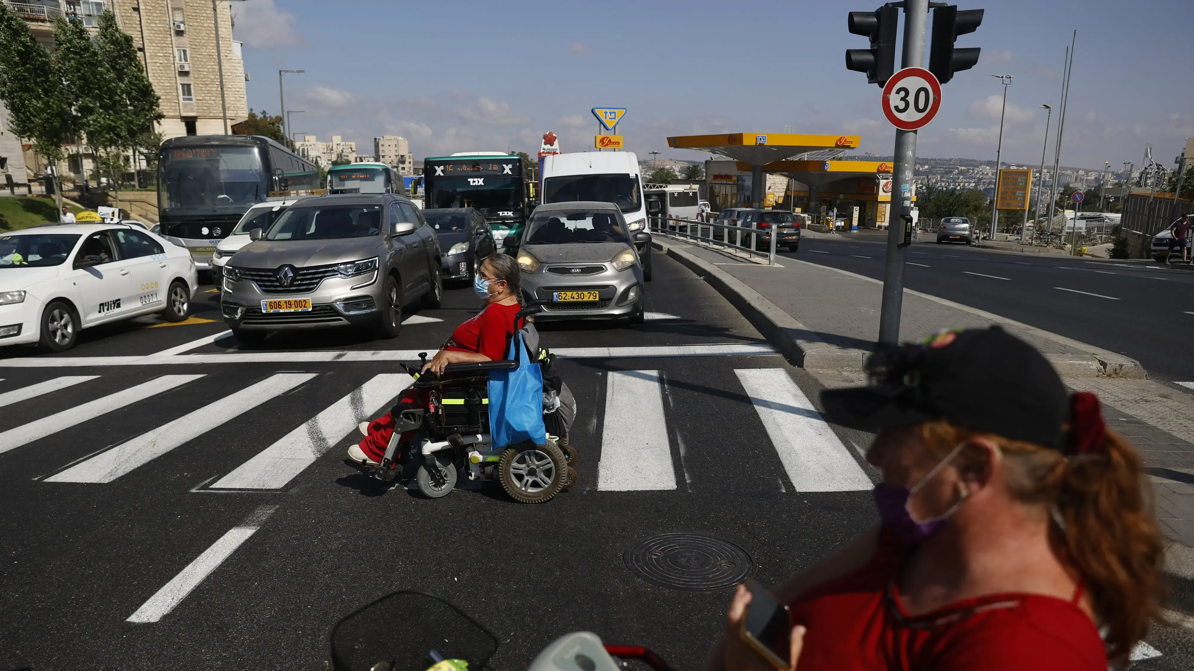 הפגנת הנכים בגשר המיתרים, ירושלים 16 באוגוסט 2021 הפגנת הנכים בגשר המיתרים, ירושלים 16 באוגוסט 2021