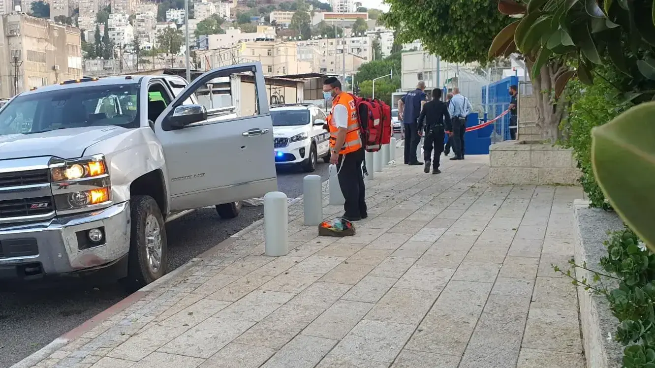 זירת הירי בחיפה 24 באוגוסט 2021 זירת הירי בחיפה 24 באוגוסט 2021