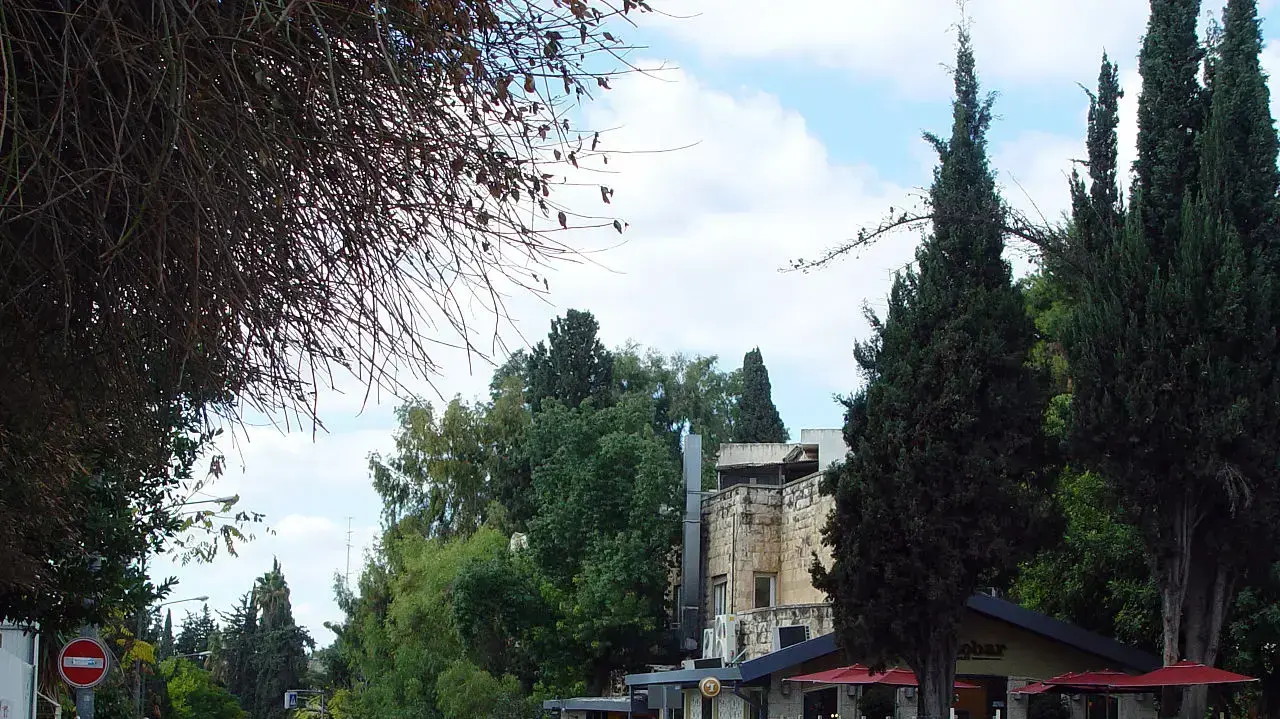 רחוב עזה במבט לכיוון דרום, סמוך לבית אגיון (בית ראש הממשלה) רחוב עזה במבט לכיוון דרום, סמוך לבית אגיון (בית ראש הממשלה)