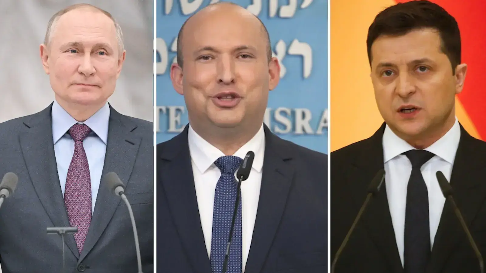 זלנסקי, בנט, פוטין זלנסקי, בנט, פוטין