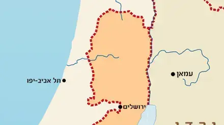 מפת ישראל שליש מרכזי