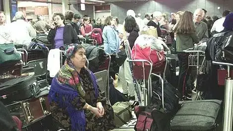 טרמינל הנוסעים בנמל תעופה בן גוריון בזמן שביתה טרמינל הנוסעים בנמל תעופה בן גוריון בזמן שביתה