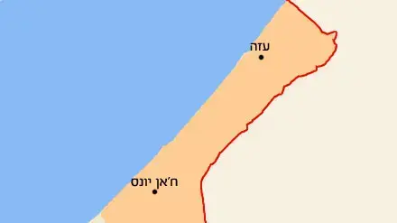 מפת עזה ששת הימים מפת עזה ששת הימים