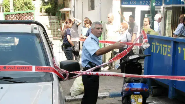 זירת הדקירה ברמת גן זירת הדקירה ברמת גן