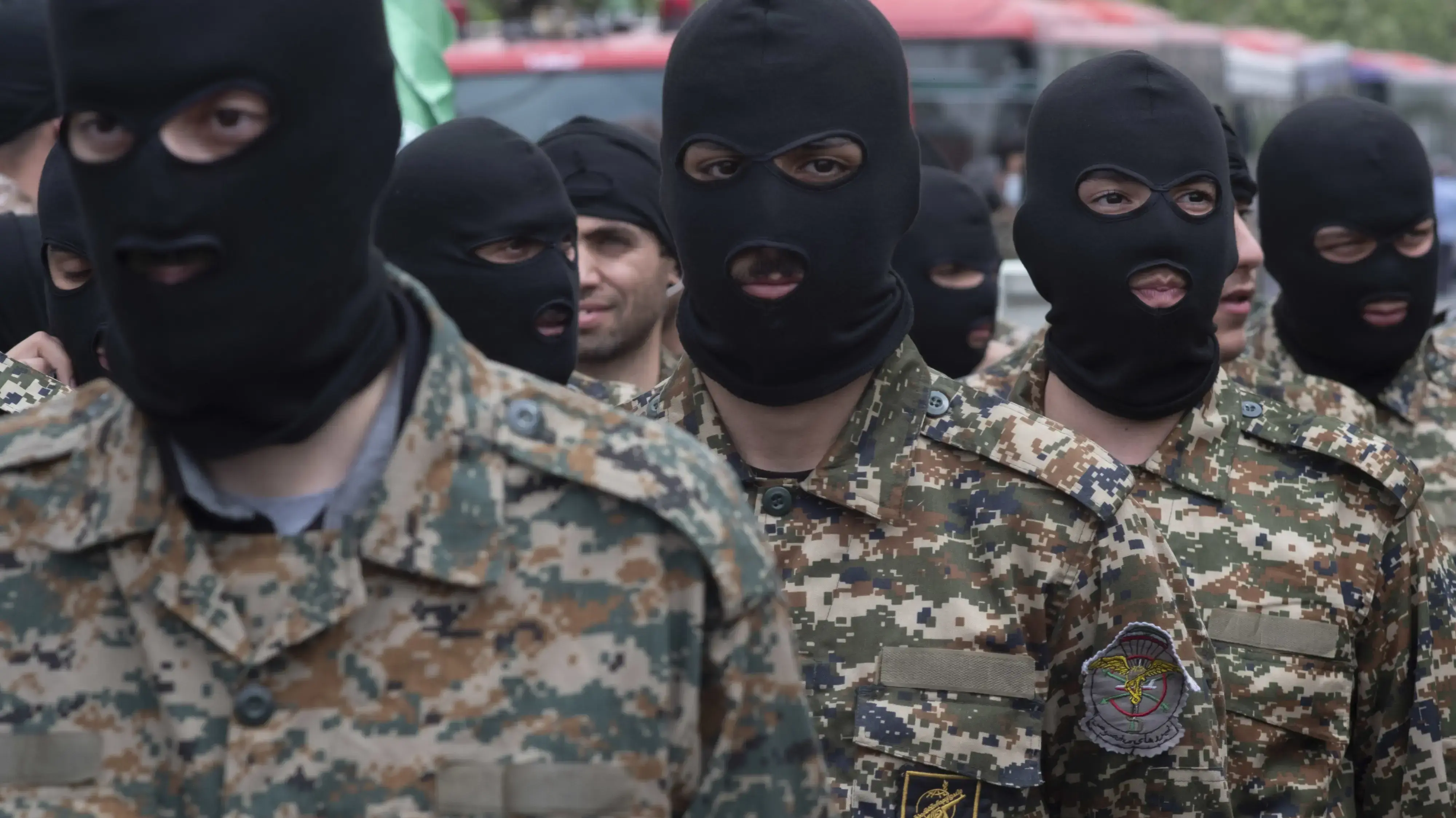 אנשי משמרות המהפכה של איראן באירוע לציון "יום ירושלים" בטהראן, 29 באפריל 2022 אנשי משמרות המהפכה של איראן באירוע לציון "יום ירושלים" בטהראן, 29 באפריל 2022