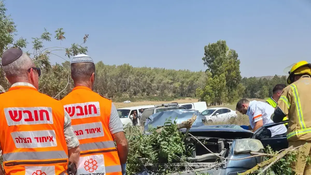 זירת התאונה בכביש 35
29 באוגוסט 2022 זירת התאונה בכביש 35
29 באוגוסט 2022