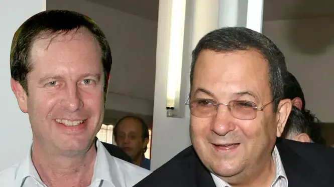 אילוסטרציה: אהוד ברק ואופיר פינס אילוסטרציה: אהוד ברק ואופיר פינס
