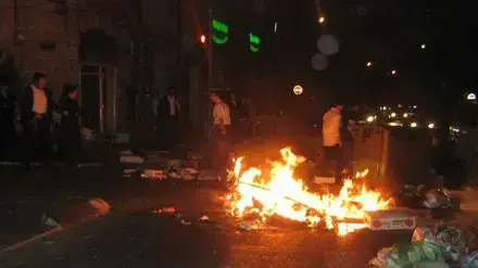 חסימת רחוב שבטי ישראל בירושלים חסימת רחוב שבטי ישראל בירושלים