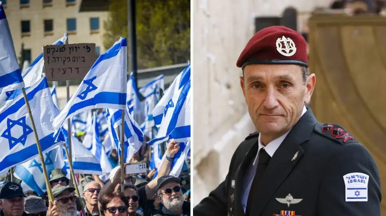 הרמטכ"ל הרצי הלוי | מחאת המילואימניקים הרמטכ"ל הרצי הלוי | מחאת המילואימניקים