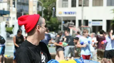 מלחמת מים בכיכר רבין 2007 מלחמת מים בכיכר רבין 2007