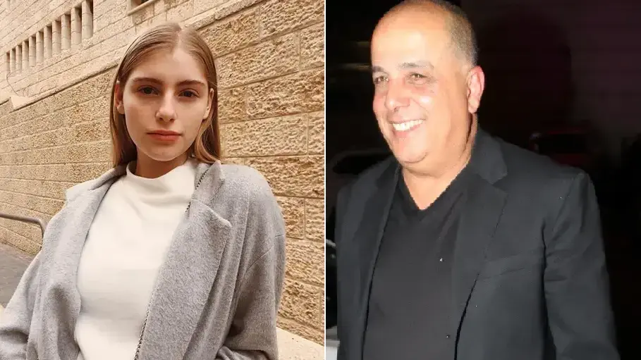 פער של יותר מ-30 שנים. עמוס לוזון והדוגמנית רבקה ווג פער של יותר מ-30 שנים. עמוס לוזון והדוגמנית רבקה ווג