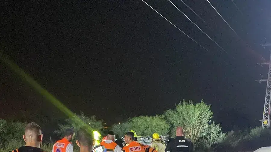זירת התאונה בראשון לציון זירת התאונה בראשון לציון