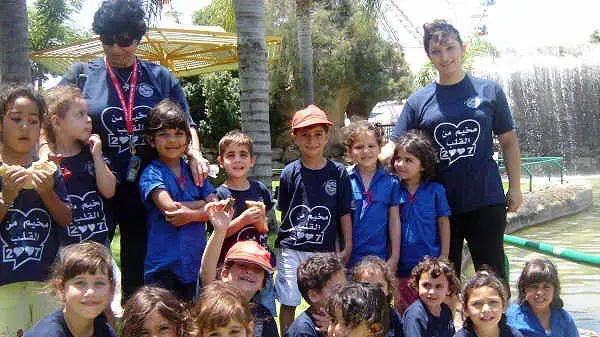 ילדים שמשתתפים בקייטנה יהודית-ערבית משותפת בקיבוץ רביד ילדים שמשתתפים בקייטנה יהודית-ערבית משותפת בקיבוץ רביד
