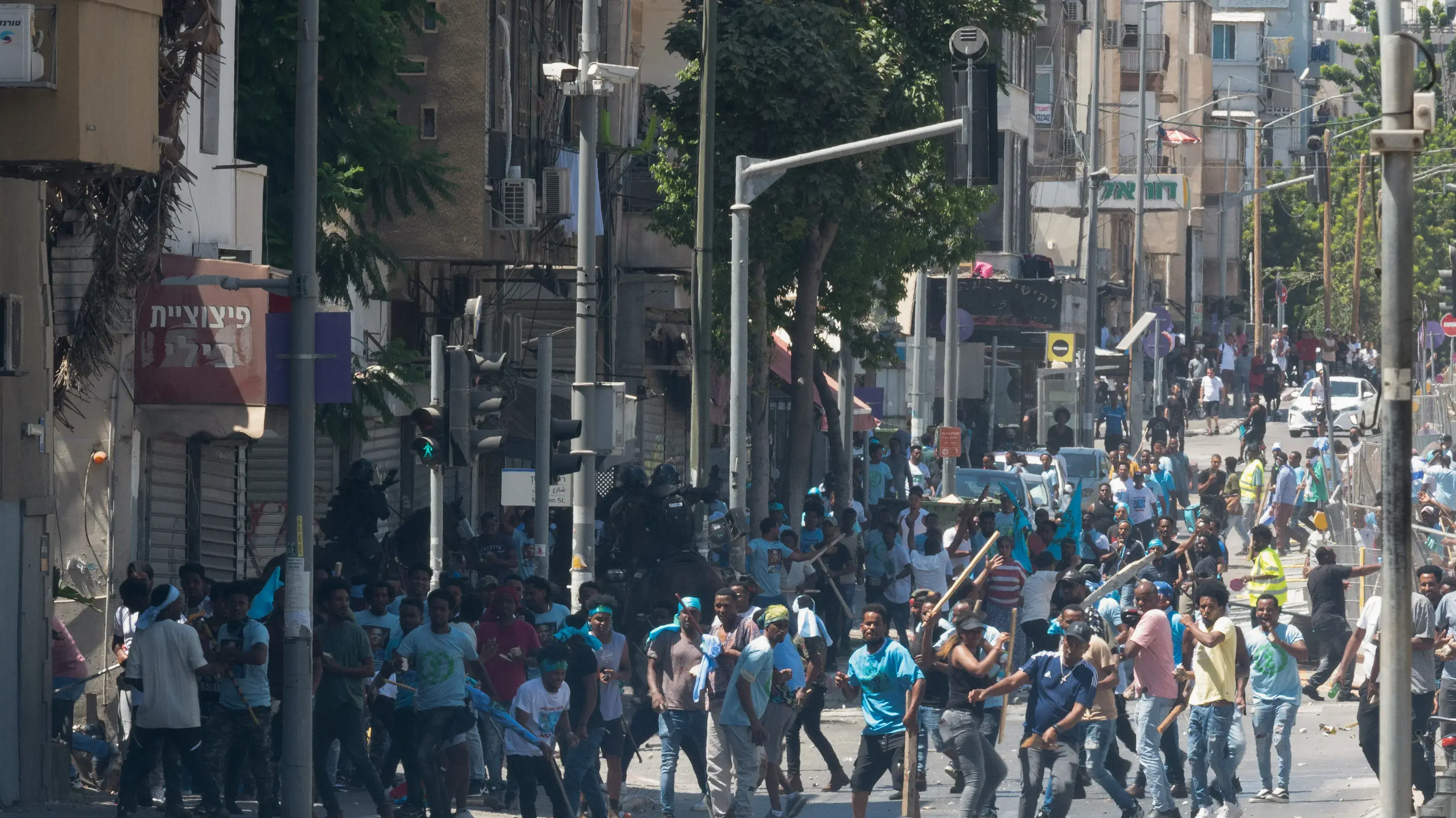 הפגנת מבקשי מקלט אריתראים, תל אביב, 2 בספטמבר 2023 הפגנת מבקשי מקלט אריתראים, תל אביב, 2 בספטמבר 2023