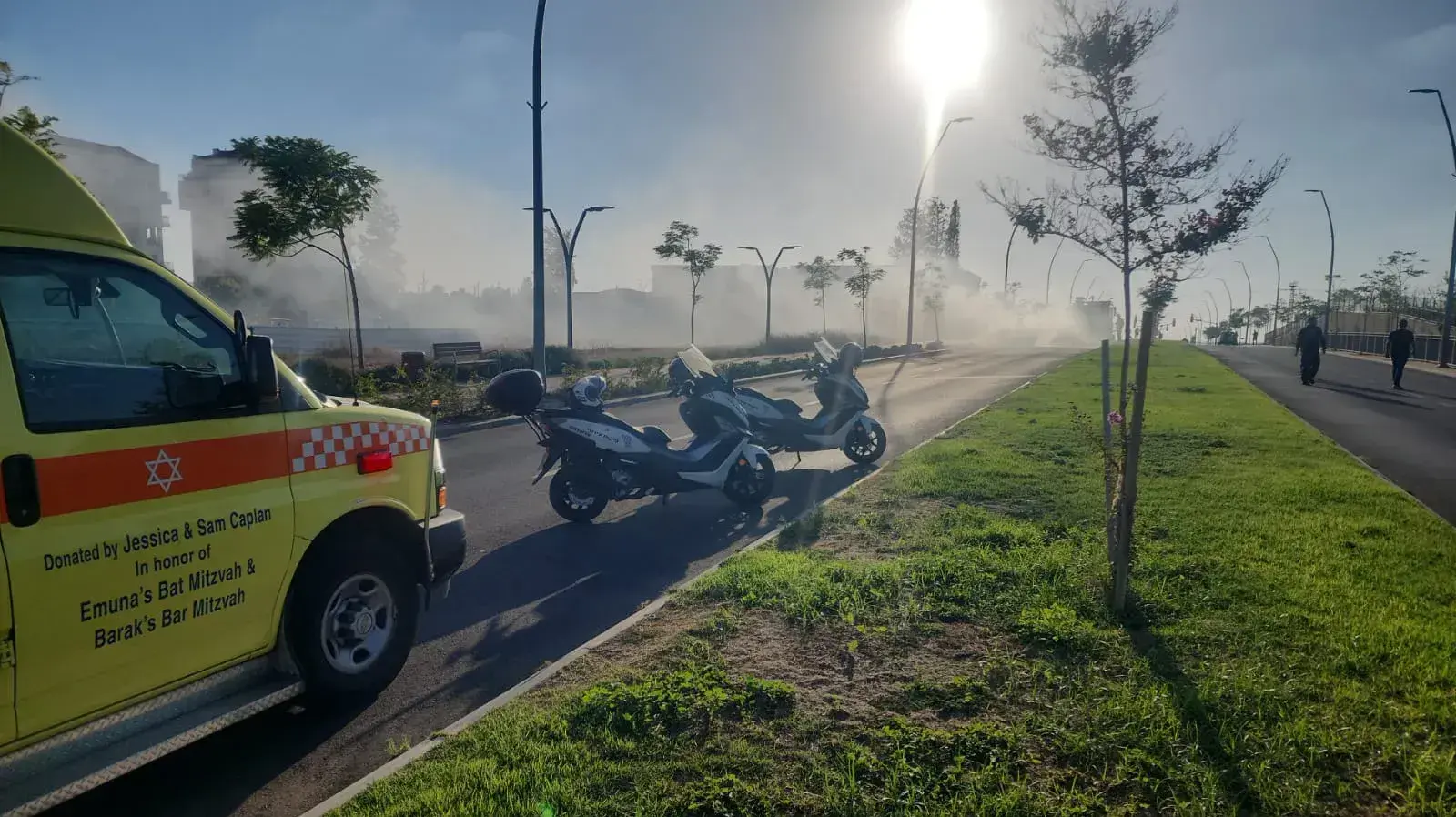 רכב עולה באש ברעננה, 18 בספטמבר 2023 רכב עולה באש ברעננה, 18 בספטמבר 2023