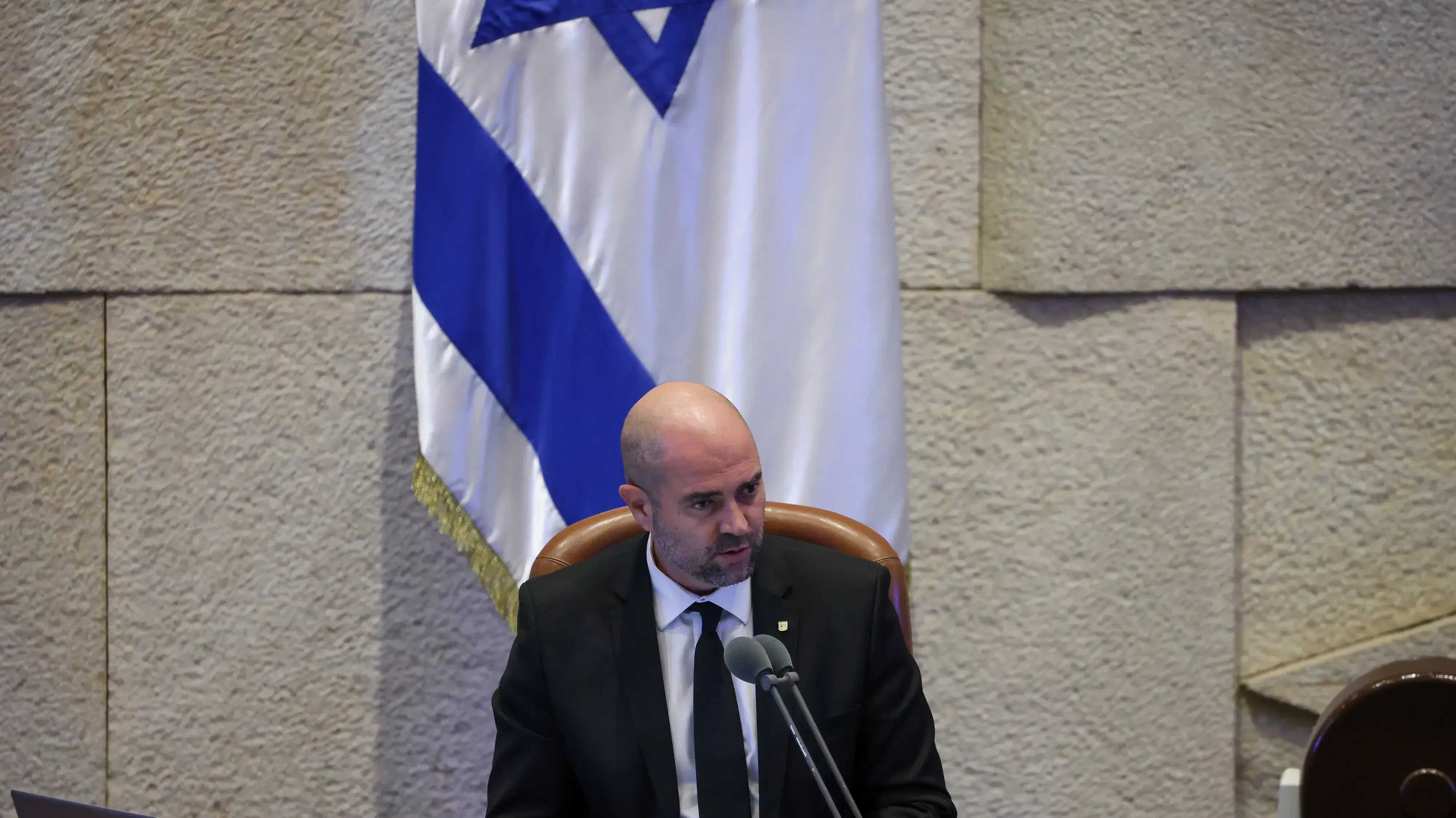 אמיר אוחנה במליאת הכנסת. 12 באוקטובר 2023 אמיר אוחנה במליאת הכנסת. 12 באוקטובר 2023