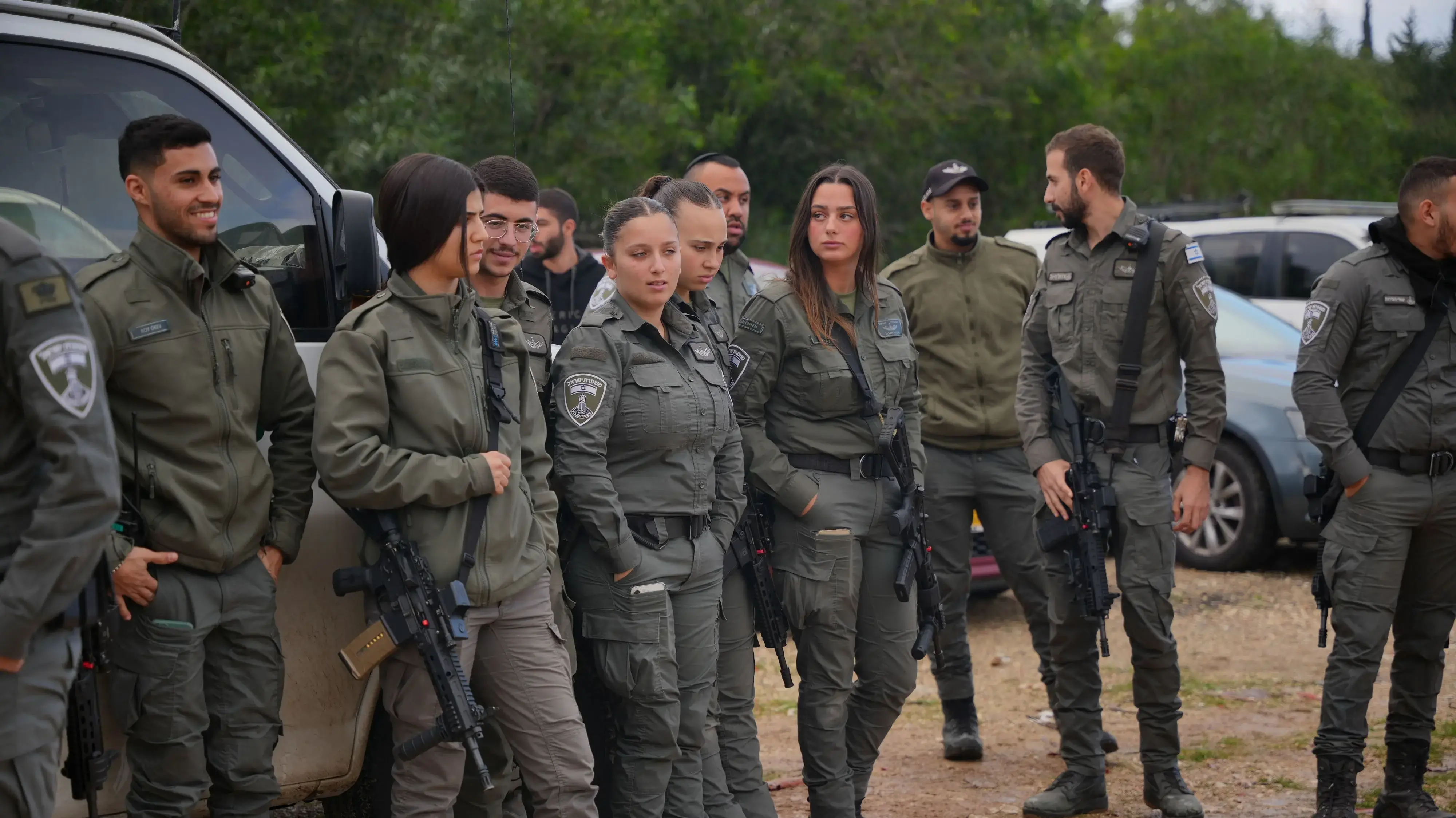 שוטרי משטרת כפר קאסם במבצע בעיר שוטרי משטרת כפר קאסם במבצע בעיר