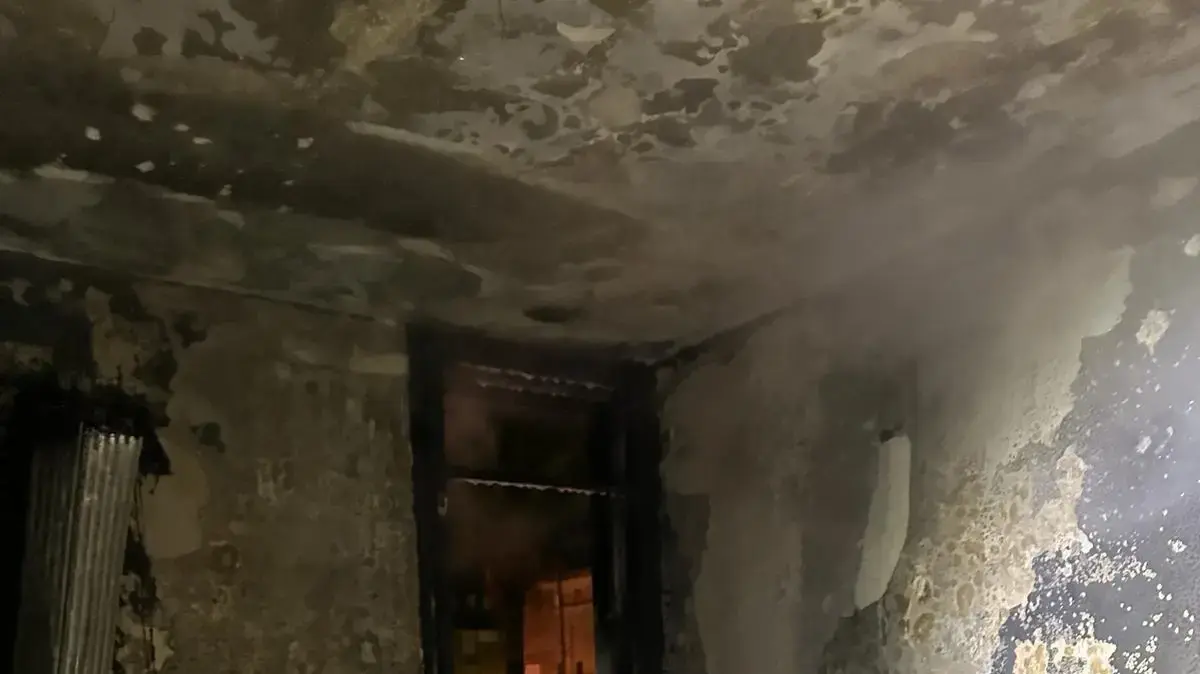 שריפה פרצה בבניין דירות בעכו. 27 בינואר 2024