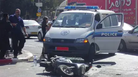 תאונת אופנוע (צילום:הצלה ישראל) תאונת אופנוע (צילום:הצלה ישראל)