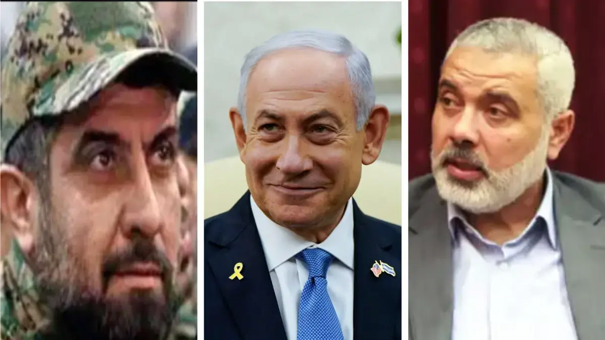 איסמעיל הניה ,בנימין נתניהו,פואד שוכר איסמעיל הניה ,בנימין נתניהו,פואד שוכר