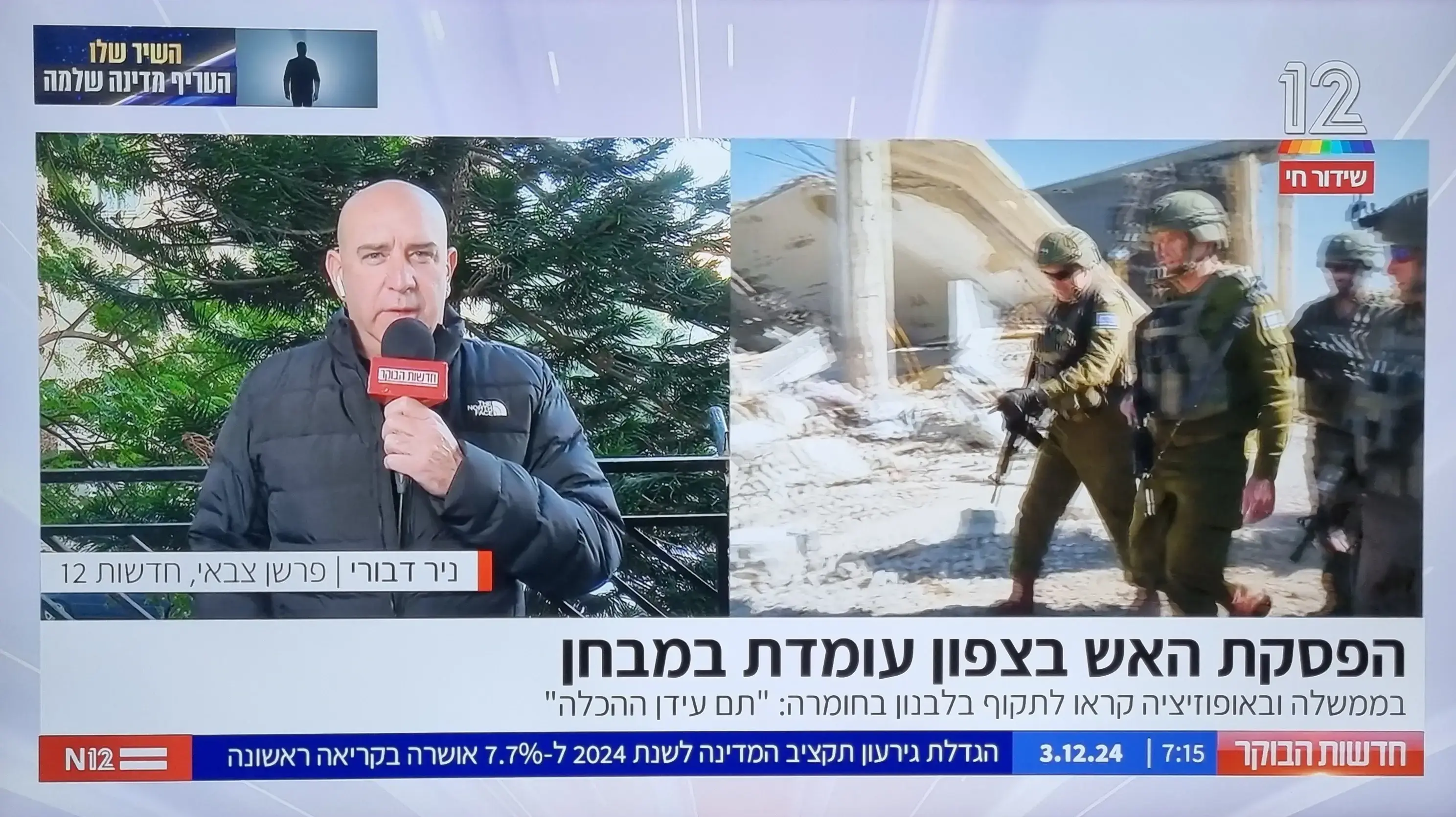 ניר דבורי מדווח על אירועי הערב בתכנית הבוקר של ניב רסקין. תנו צ'אנס לקונספציה החדשה ניר דבורי מדווח על אירועי הערב בתכנית הבוקר של ניב רסקין. תנו צ'אנס לקונספציה החדשה