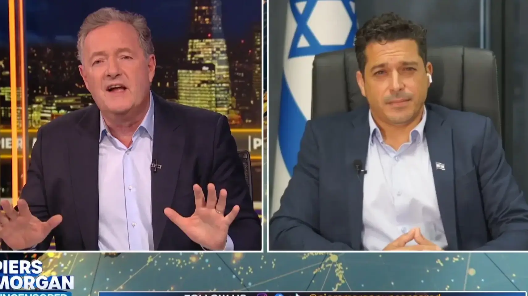עמיחי שיקלי מתראיין אצל פירס מורגן עמיחי שיקלי מתראיין אצל פירס מורגן